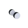 Rubinet Shower Door Knob (set) Matt White
