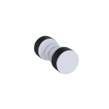Rubinet Shower Door Knob (set) Matt White