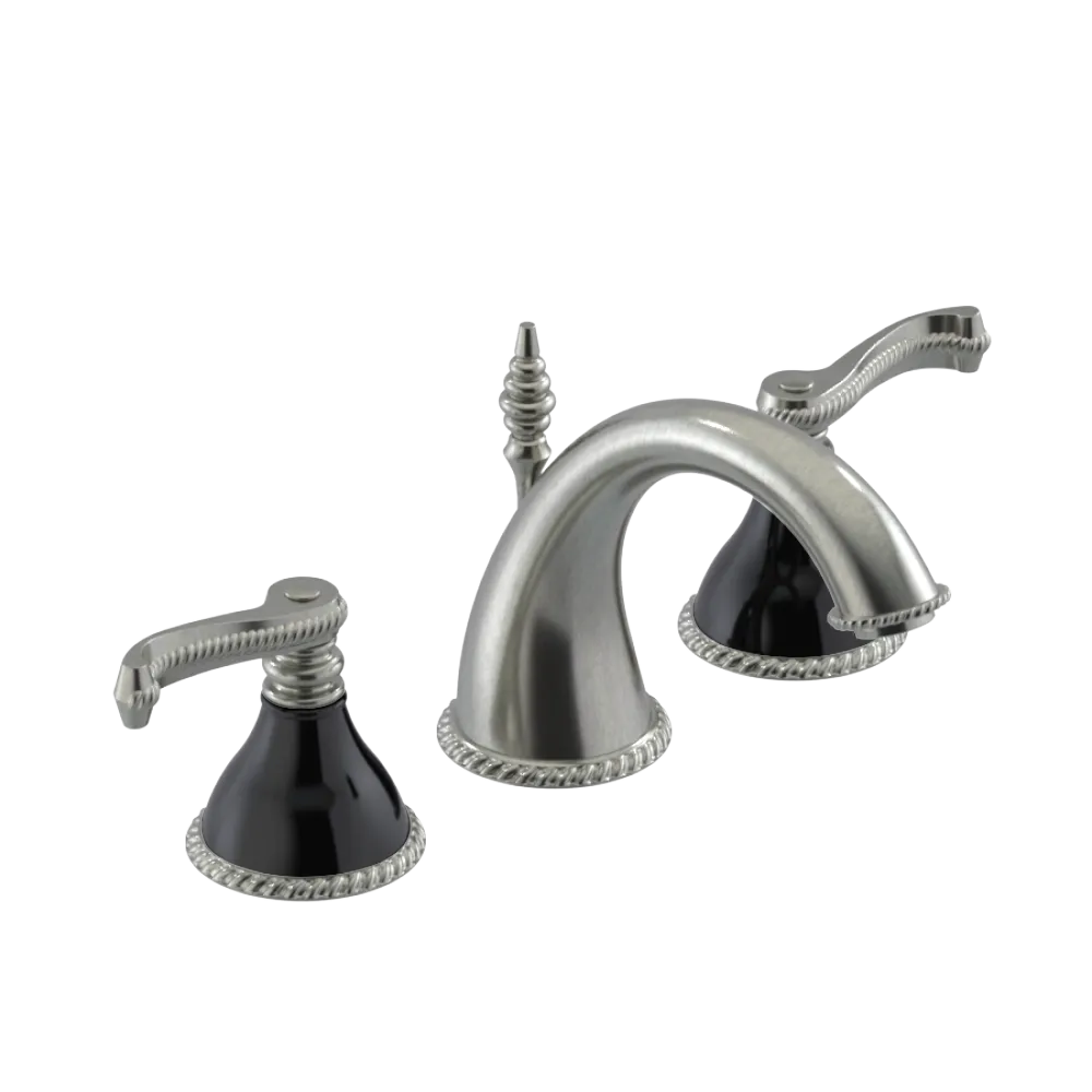 Rubinet Widespread Lav. Set. (less drain) Satin Nickel