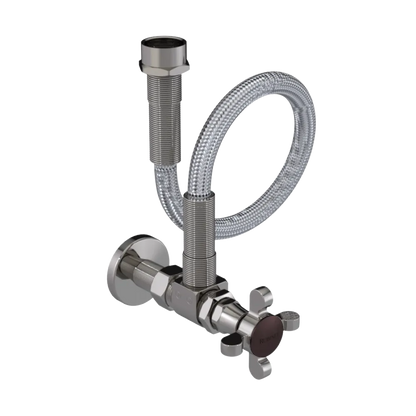 Rubinet Exposed Supply Kit (classic) x2 Polished Nickel