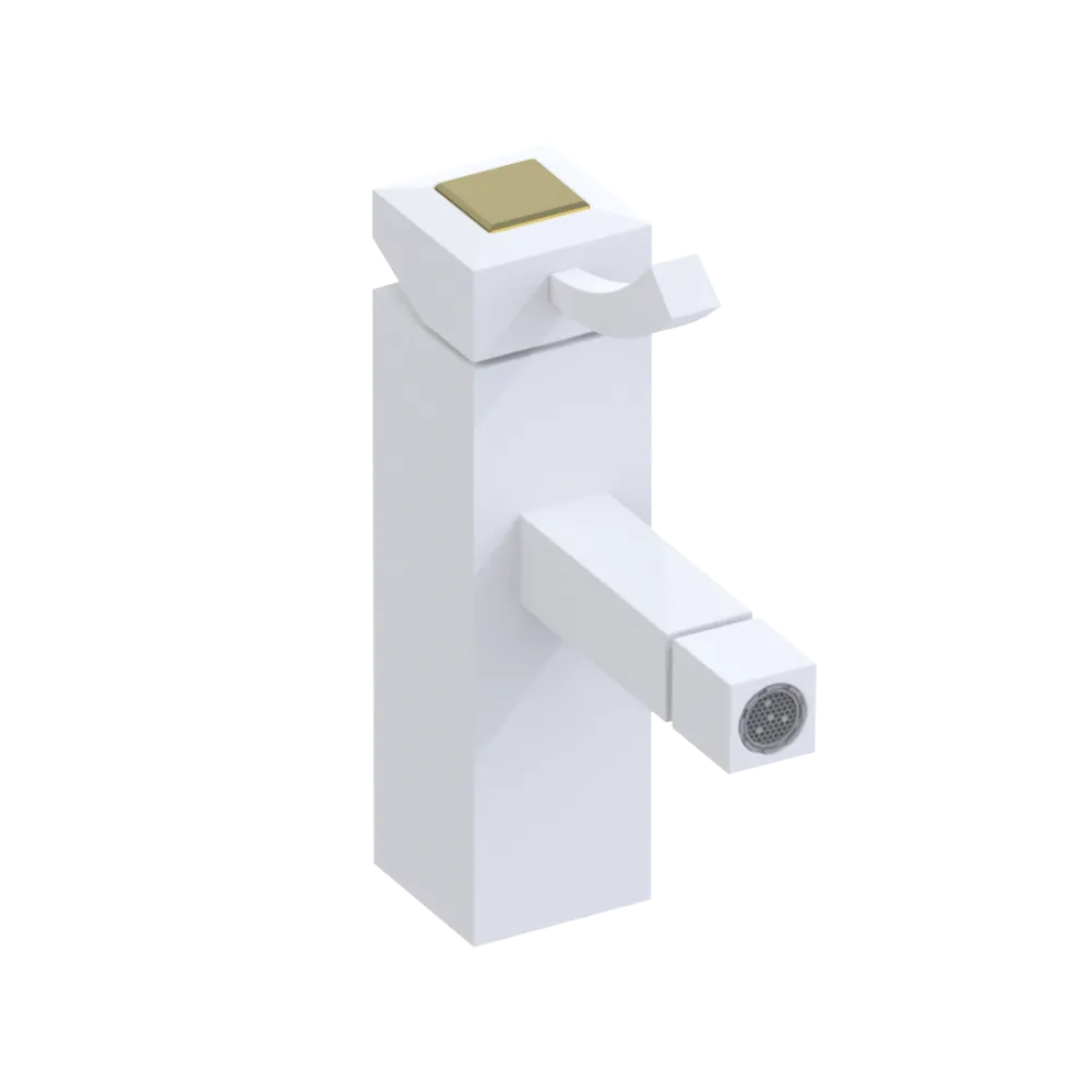Rubinet Single Control Bidet Fitting (less drain) Matt White