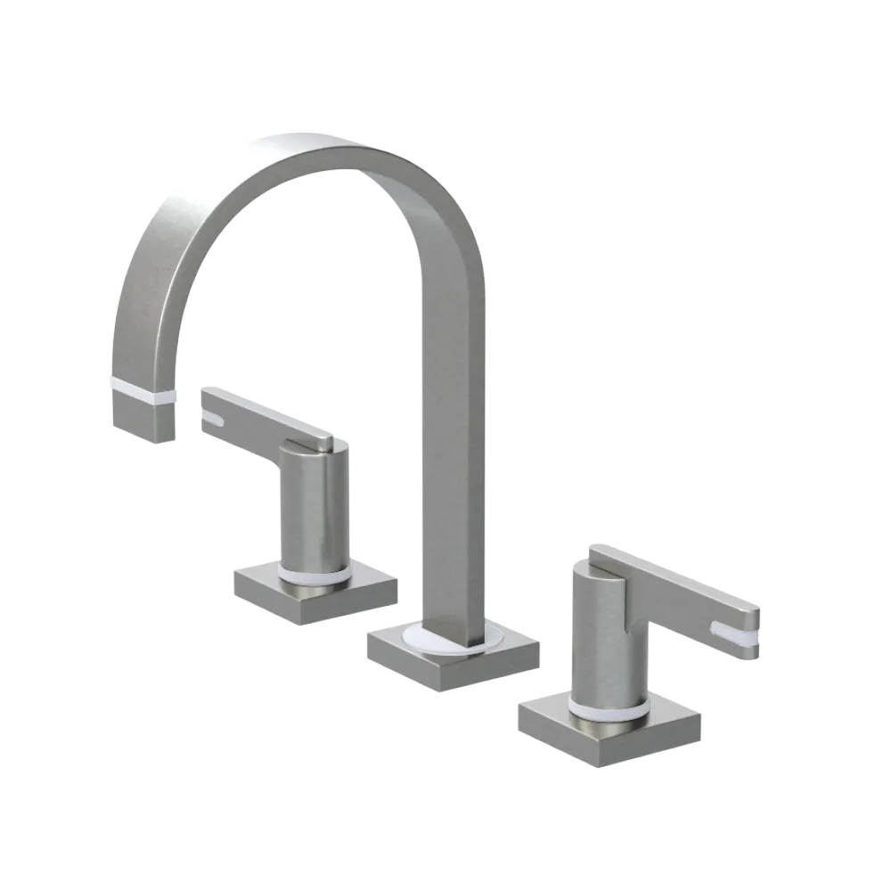 Rubinet Widespread Lav. Set. (less drain) Satin Nickel