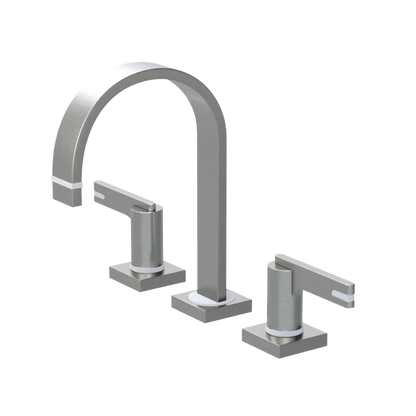 Rubinet Widespread Lav. Set. (less drain) Satin Nickel