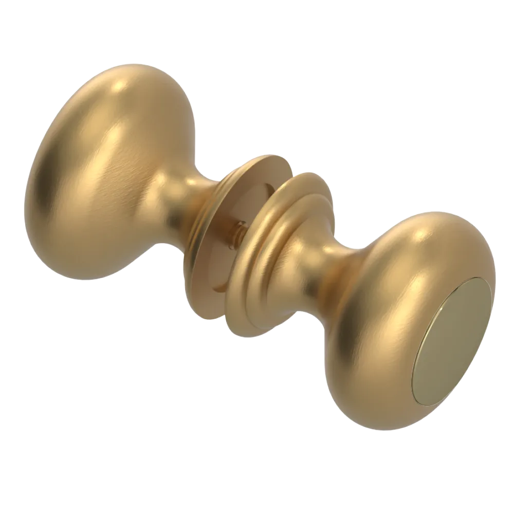 Rubinet Shower Door Knob (set) Satin Gold