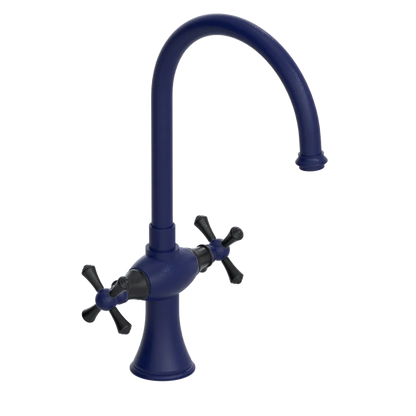 Rubinet Two Handle Single Hole Kitchen Set Midnight Blue