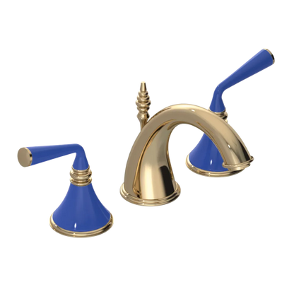 Rubinet Widespread Lav. Set. (less drain) Gold
