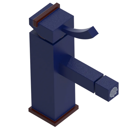 Rubinet Single Control Bidet Fitting (less drain) Midnight Blue