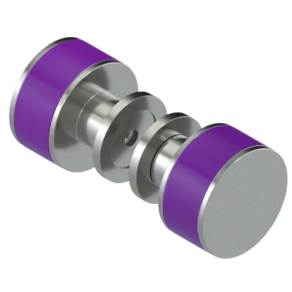 Rubinet Shower Door Knob (set) Satin Nickel