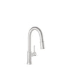 Baril Single-hole bar / prep kitchen faucet with 2-function pull-down spray