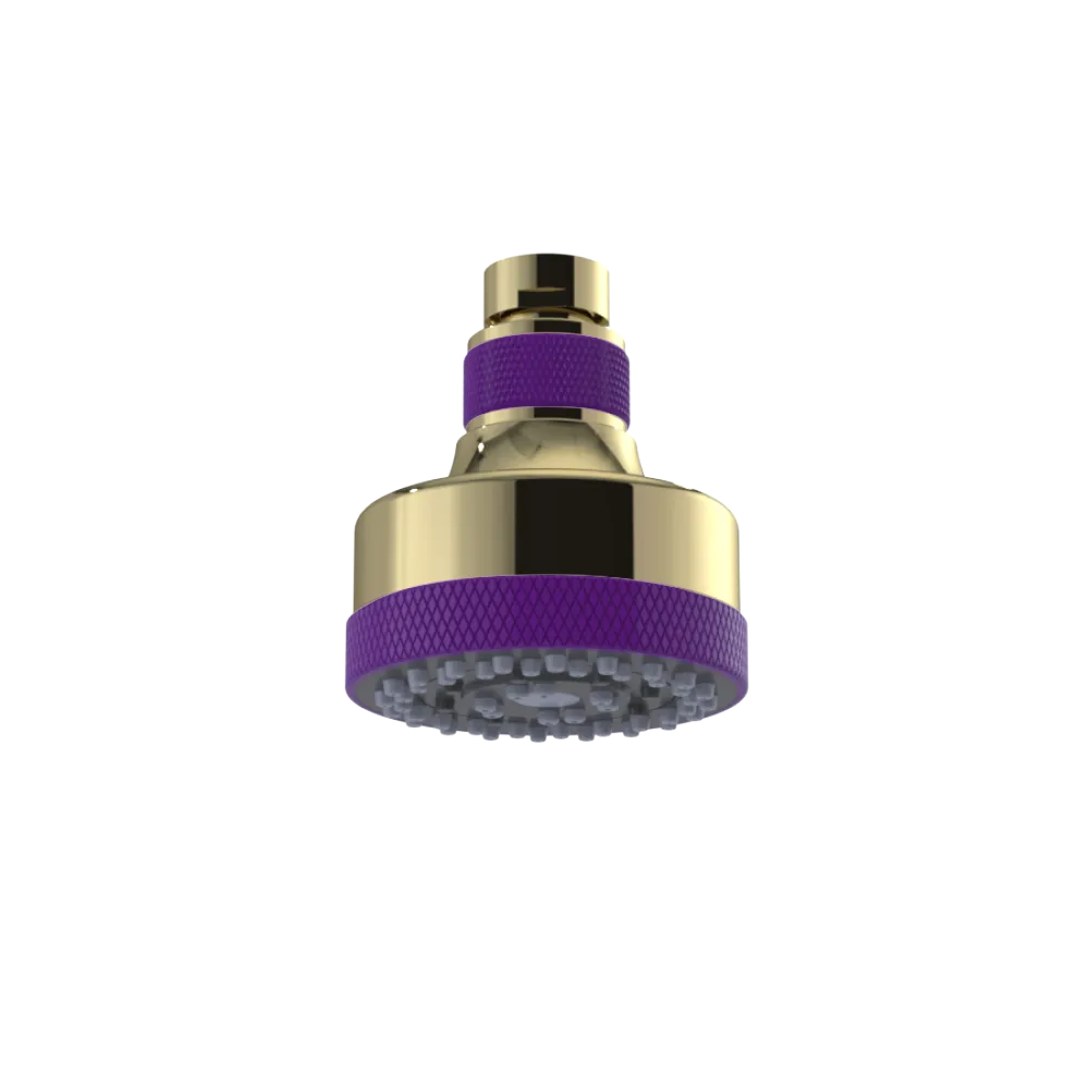 Rubinet 3 FUNCTION SHOWER HEAD Natural Brass