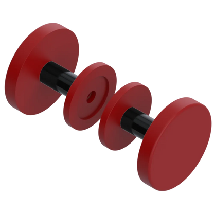Rubinet Shower Door Knob (set) Maroon