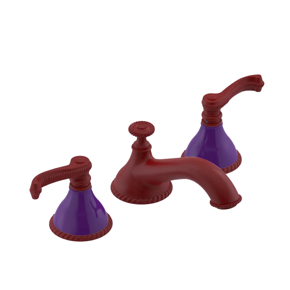 Rubinet Widespread Lav. Set. (less drain) Maroon
