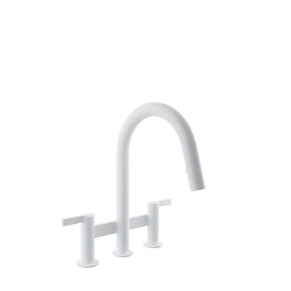 Baril Bridge kitchen faucet with 2-function pull-down spray