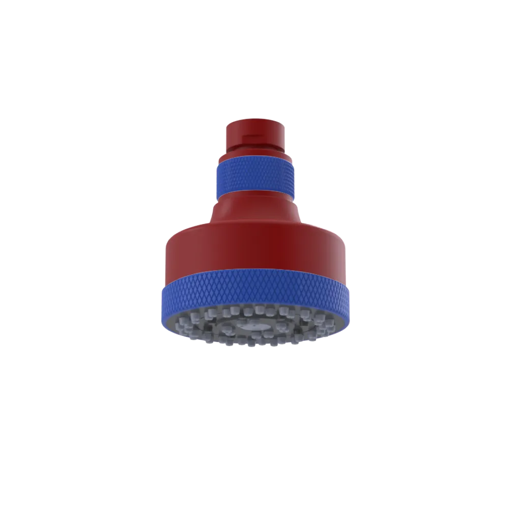 Rubinet 3 FUNCTION SHOWER HEAD Maroon