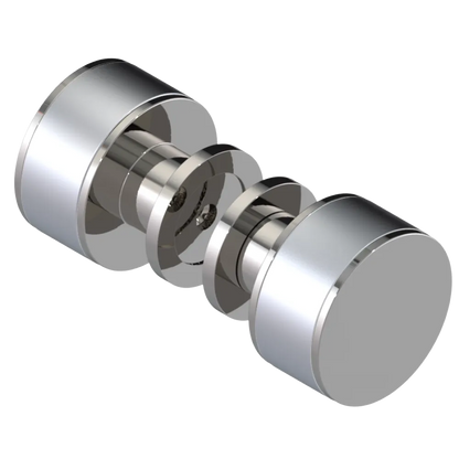Rubinet Shower Door Knob (set) Polished Nickel