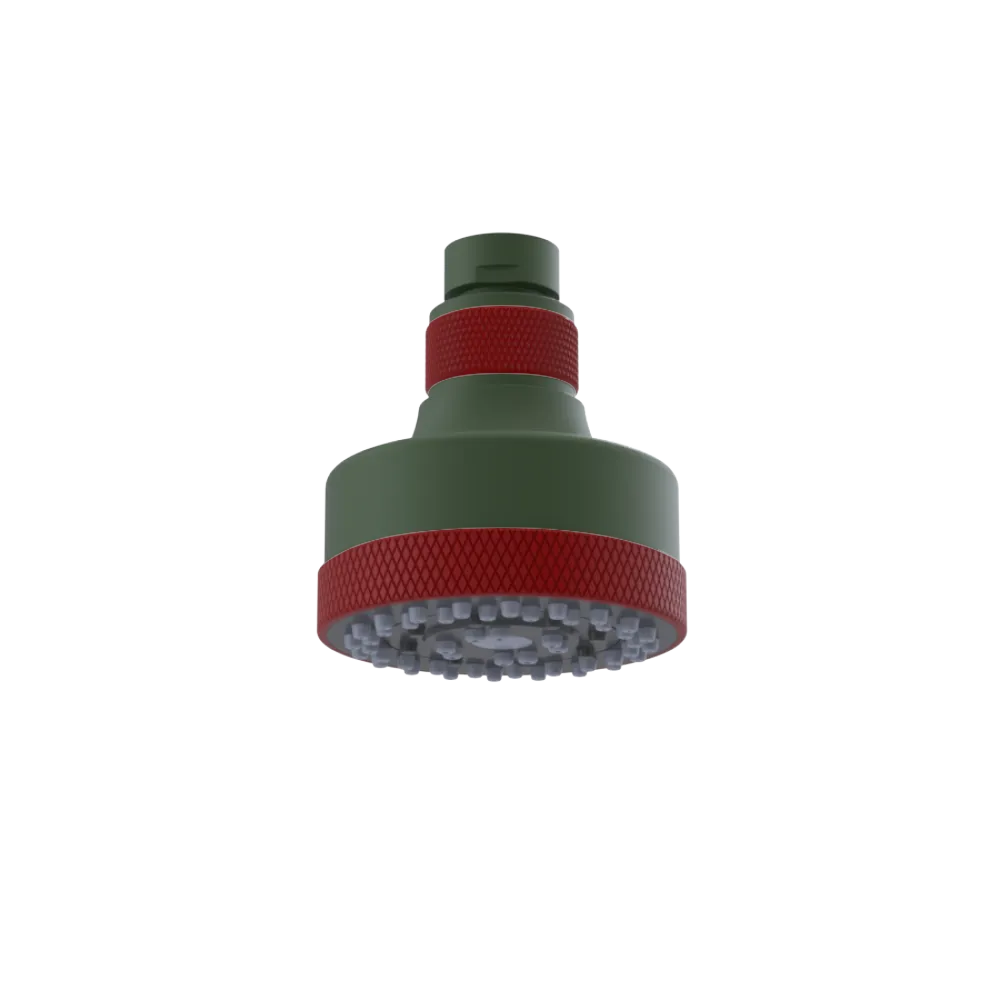 Rubinet 3 FUNCTION SHOWER HEAD Green Envy