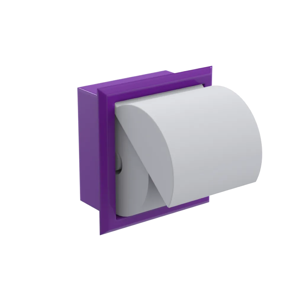 Rubinet RECESSED TOILET PAPER HOLDER Purple Haze