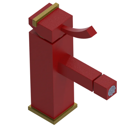 Rubinet Single Control Bidet Fitting (less drain) Maroon