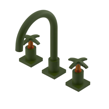 Rubinet Widespread Lav. Set. (less drain) Green Envy