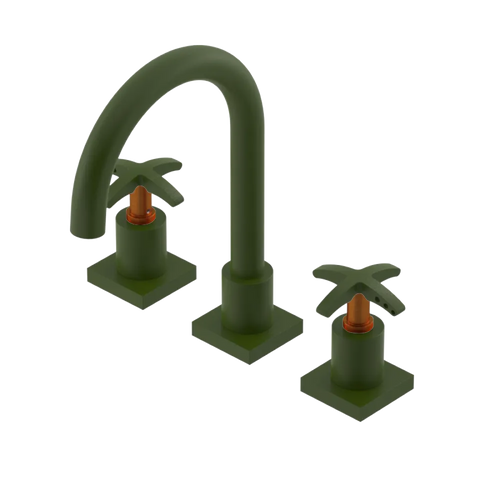 Rubinet Widespread Lav. Set. (less drain) Green Envy