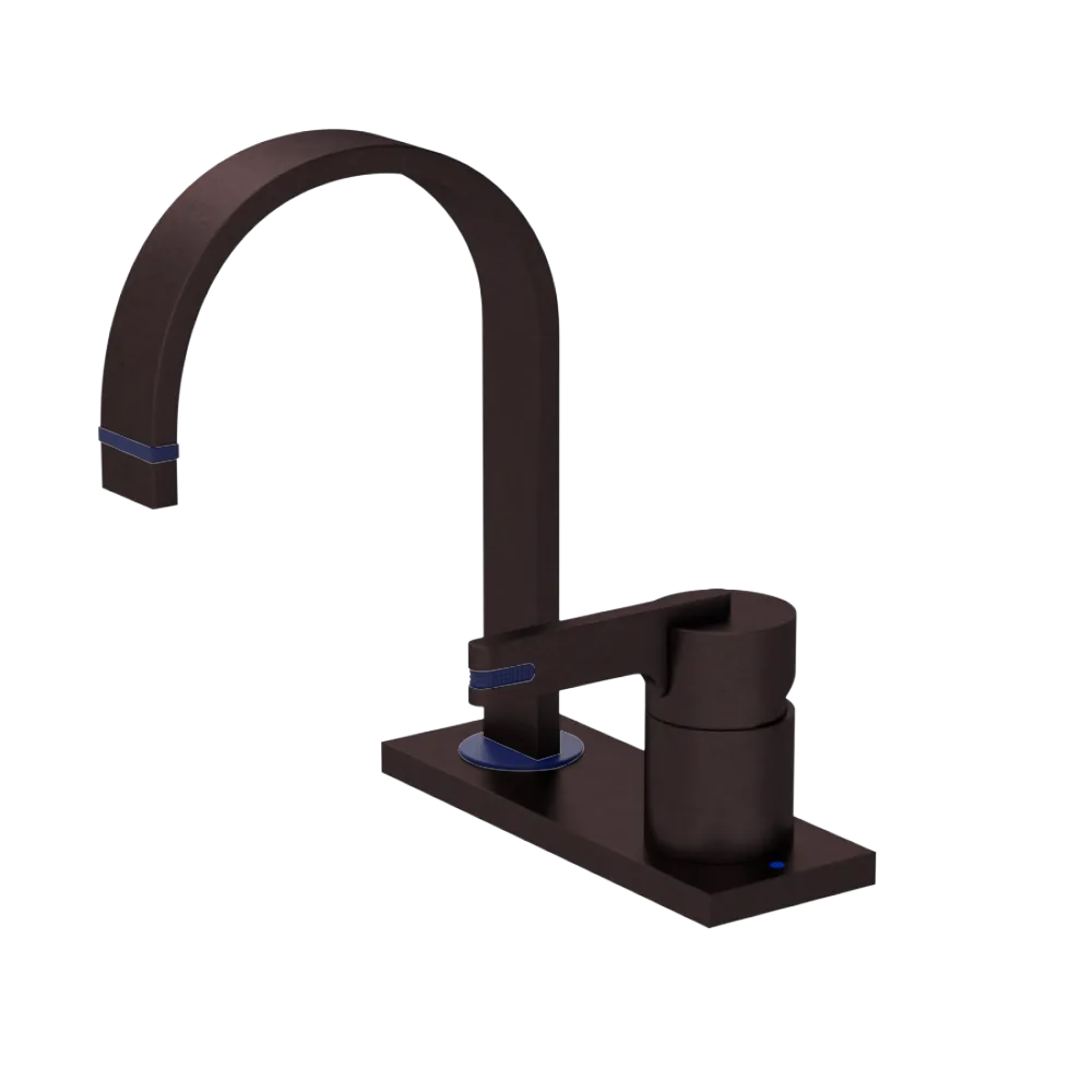 Rubinet 4" Centre Single Control Lav. Set (less drain) Oil Rubbed Bronze