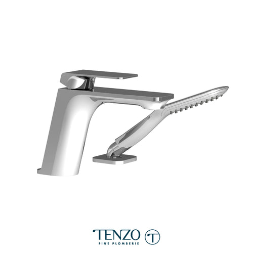 Tenzo 2 Pieces Filler Fluvia Deck-Mount Tub Filler
