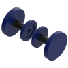 Rubinet Shower Door Knob (set) Midnight Blue