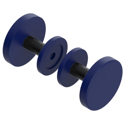 Rubinet Shower Door Knob (set) Midnight Blue