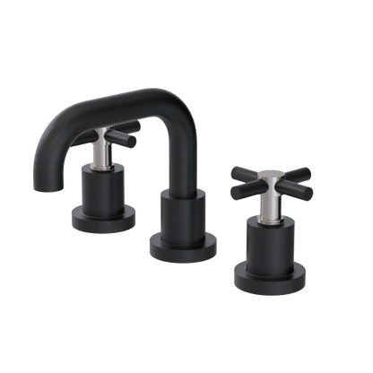 Rubinet Widespread Lav. Set. (less drain) Matt Black