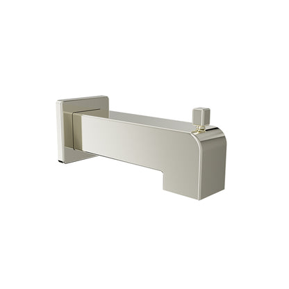 Baril Square 7" tub spout with diverter
