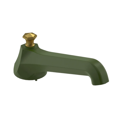 Rubinet Tub Filler Spout Deck Mount Green Envy