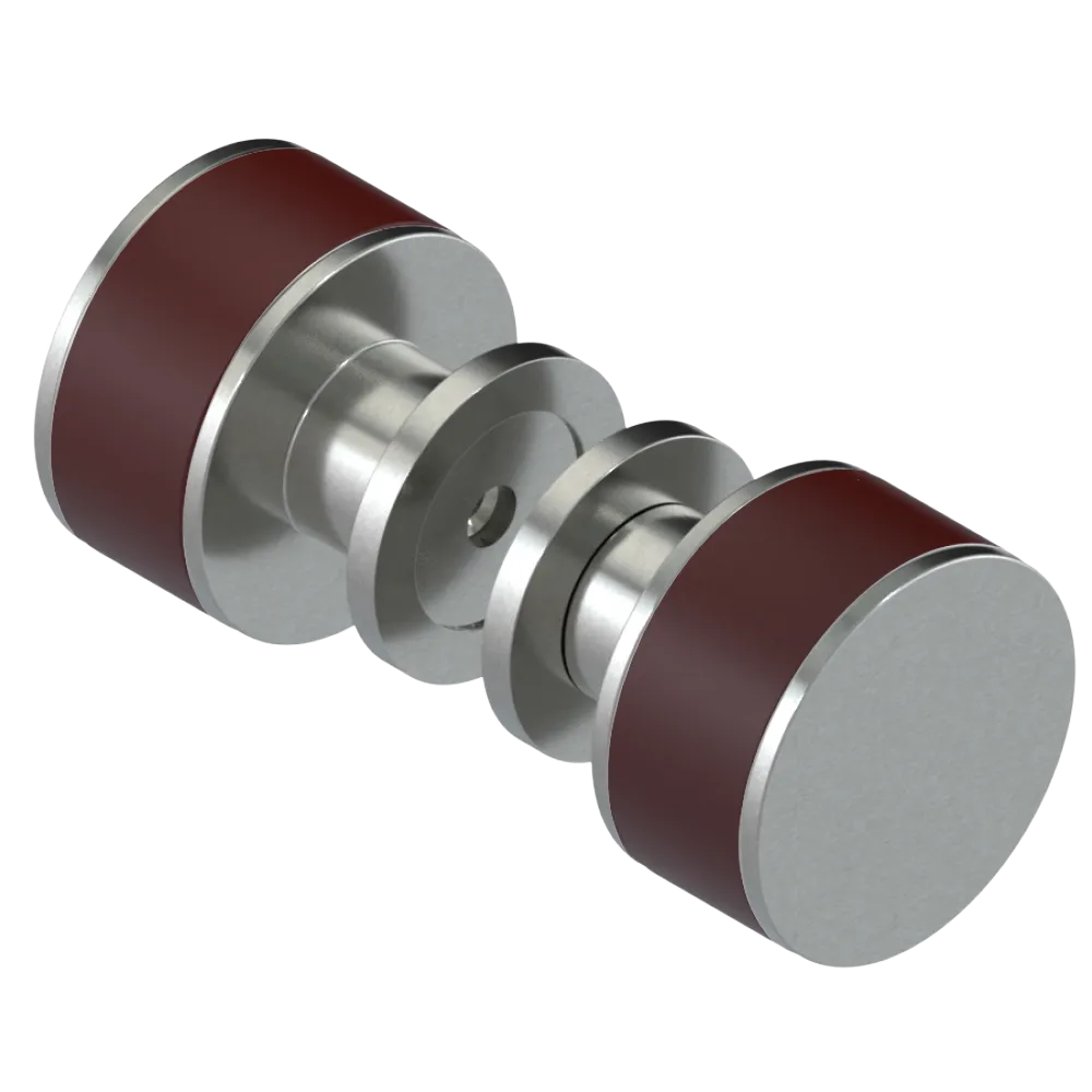 Rubinet Shower Door Knob (set) Satin Nickel