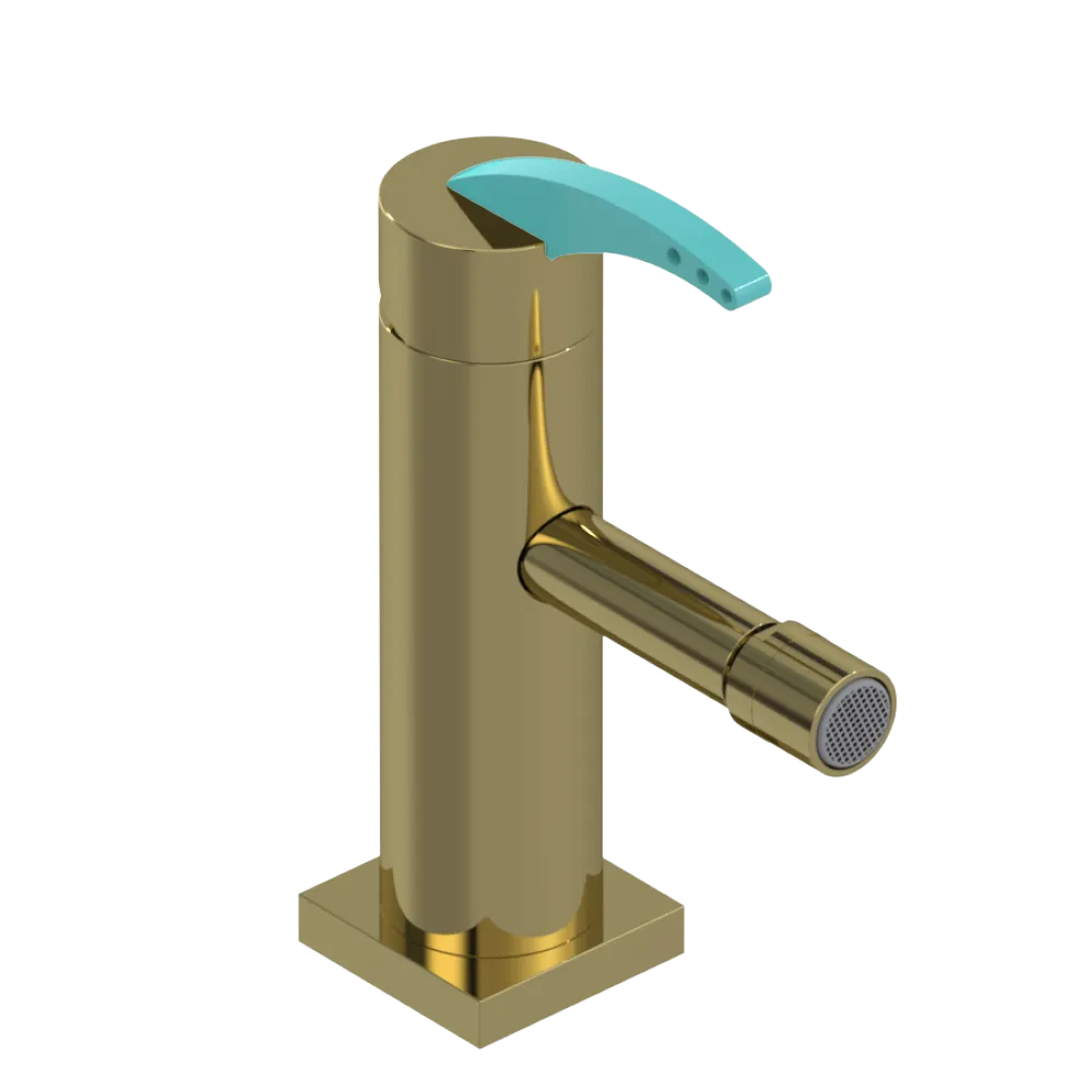 Rubinet Single Control Bidet Fitting (less drain) Natural Brass
