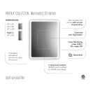 KALIA PROFILA Full lenght mirror - 24" x 56"