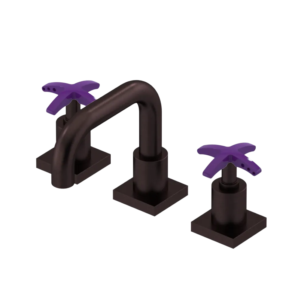 Rubinet Widespread Lav. Set. with Genesis spout (less drain) Oil Rubbed Bronze