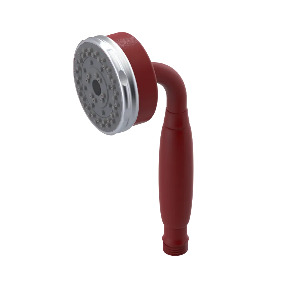 Rubinet 3 Function Hand Held Shower Only Maroon