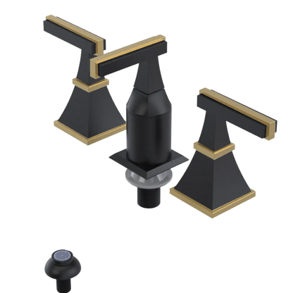 Rubinet Bidet Fitting with Spray, Diverter, and Vacum Breaker (Less Drain) Matt Black