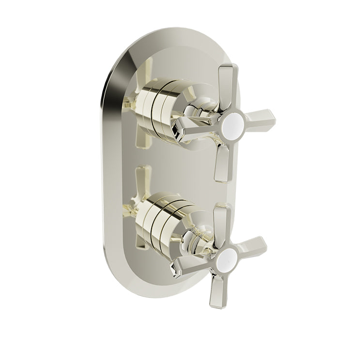 Baril Complete thermostatic pressure balanced shower control valve with 3-way diverter