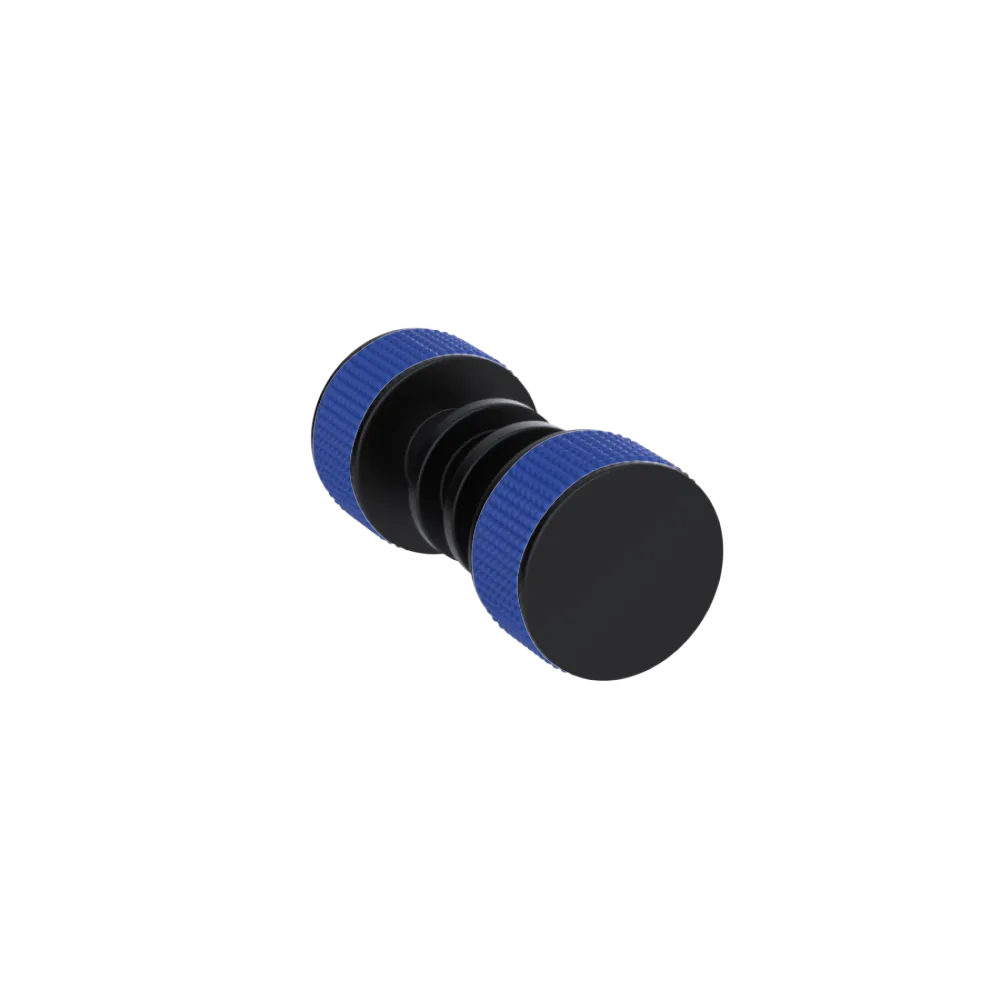 Rubinet Shower Door Knob (set) Matt Black