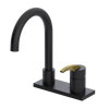 Rubinet 4" Centre Single Control Lav. Set. (less drain) Matt Black