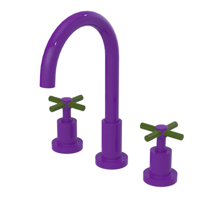 Rubinet Widespread Kitchen Set with LaSalle Spout Purple Haze