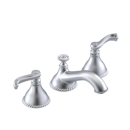 Rubinet Widespread Lav. Set. (less drain) Satin Chrome