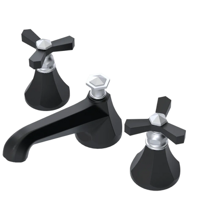 Rubinet Widespread Lav. Set. (less drain) Matt Black
