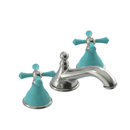 Rubinet Widespread Lav. Set. (less drain) Satin Nickel
