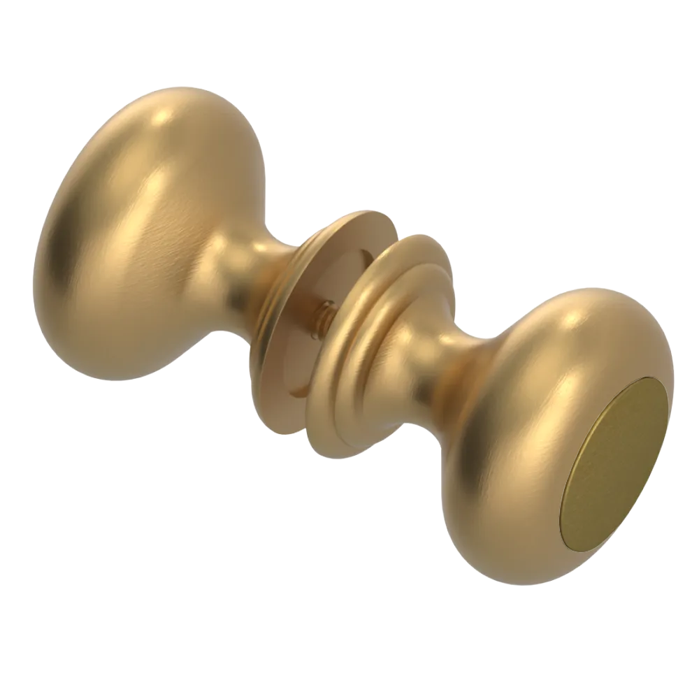 Rubinet Shower Door Knob (set) Satin Gold