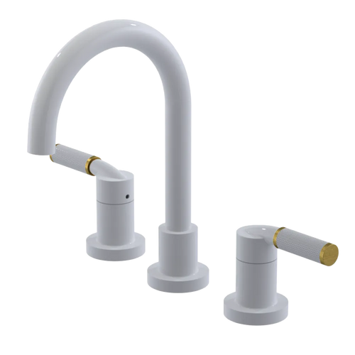 Rubinet Widespread Lav. Set. (less drain) White