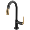 Brizo Smarttouch Pull Down Prep Faucet With Arc Spout Industrial Handle