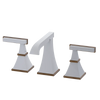 Rubinet Widespread Lav. Set. (less drain) Matt White