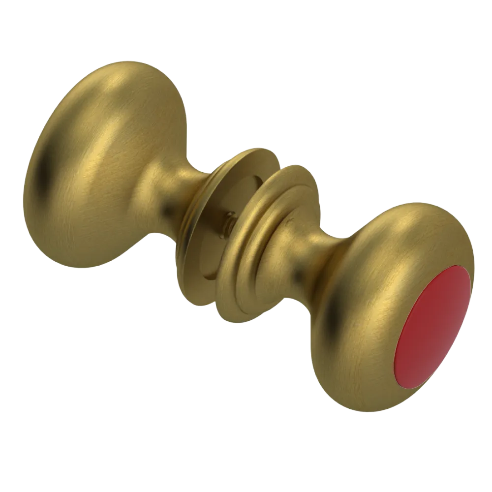Rubinet Shower Door Knob (set) Antique Brass Matt