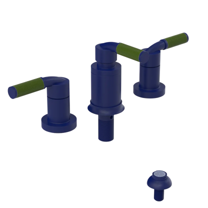 Rubinet Bidet Fitting with Spray, Diverter, and Vacum Breaker (Less Drain) Midnight Blue